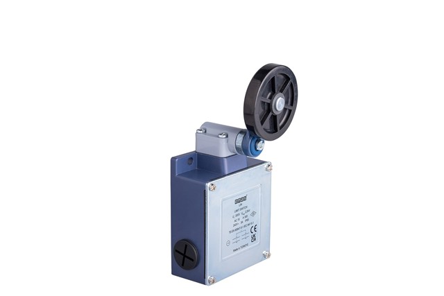 L54 Metal Body 50 mm Rubber Roller Arm Snap Action 2* (1NC+1NO ) Limit Switch